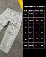 Load image into Gallery viewer, GREY SCUBA WIDE LEG JOGGER PANTS