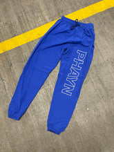 Load image into Gallery viewer, PHAYN TRACK BOTTOMS (BLUE/WHITE)