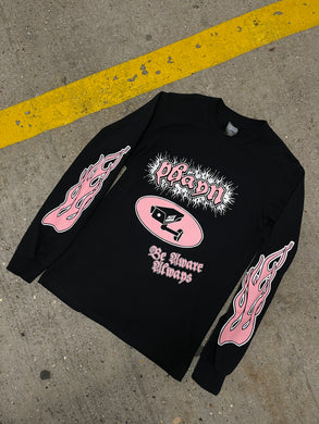 BLACK/PINK LONGSLEEVE T