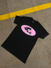 Load image into Gallery viewer, BLACK/PINK CAMERA LOGO T SHIRT