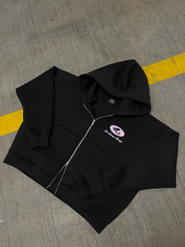 BLACK SCUBA ZIP HOODIE