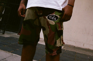 CAMO CARGO SHORTS