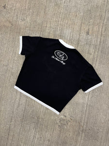 BLACK WOMENS BABY TEE