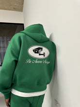 Load image into Gallery viewer, SCUBA ZIP HOODIE (GREEN)