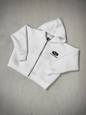 SCUBA ZIP HOODIE (WHITE)