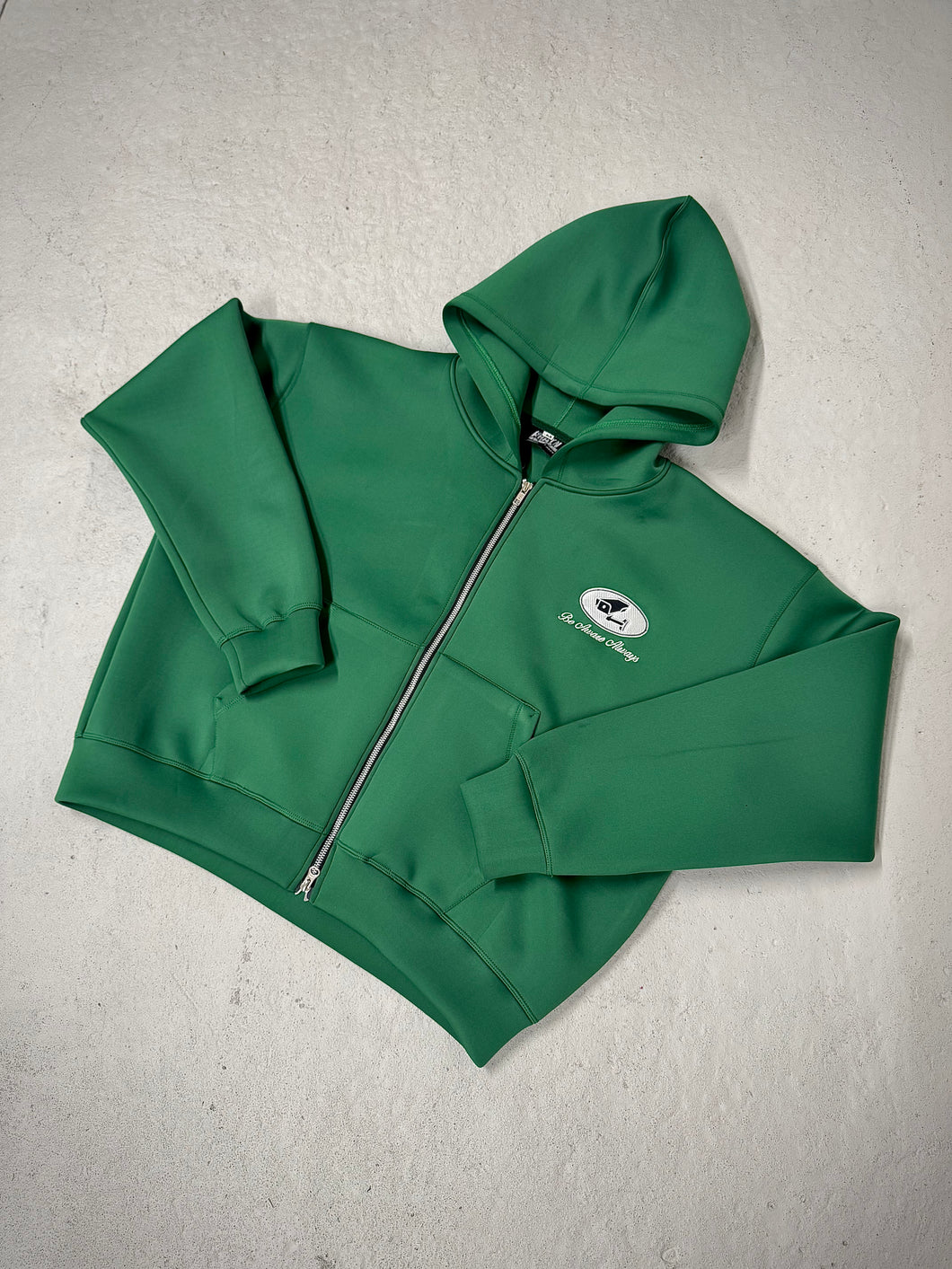 SCUBA ZIP HOODIE (GREEN)
