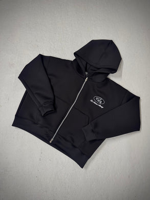 SCUBA ZIP HOODIE (BLACK)